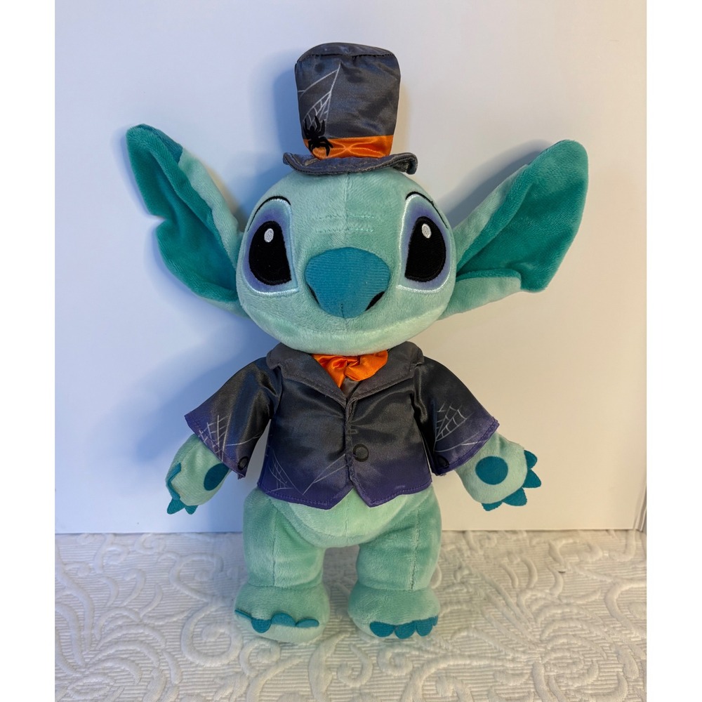 Disney Stitch Halloween Costume Plush Toy with Top Hat and Tuxedo Costume 12 in‎